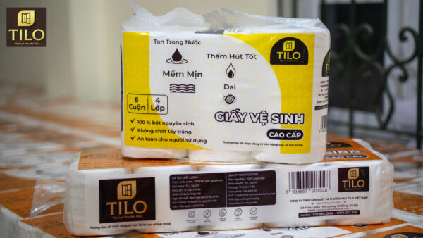 Giấy vệ sinh cao cấp TiLo 6 cuộn 4 lớp