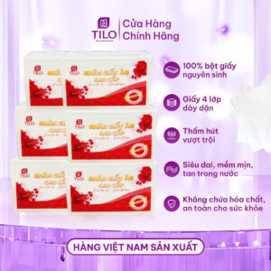 Khăn giấy ăn cao cấp TiLo 357g Khăn giấy ăn cao cấp TiLo 357g
