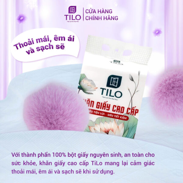 Khăn giấy rút đáy TiLo 1280 tờ tặng 3 móc treo đôi