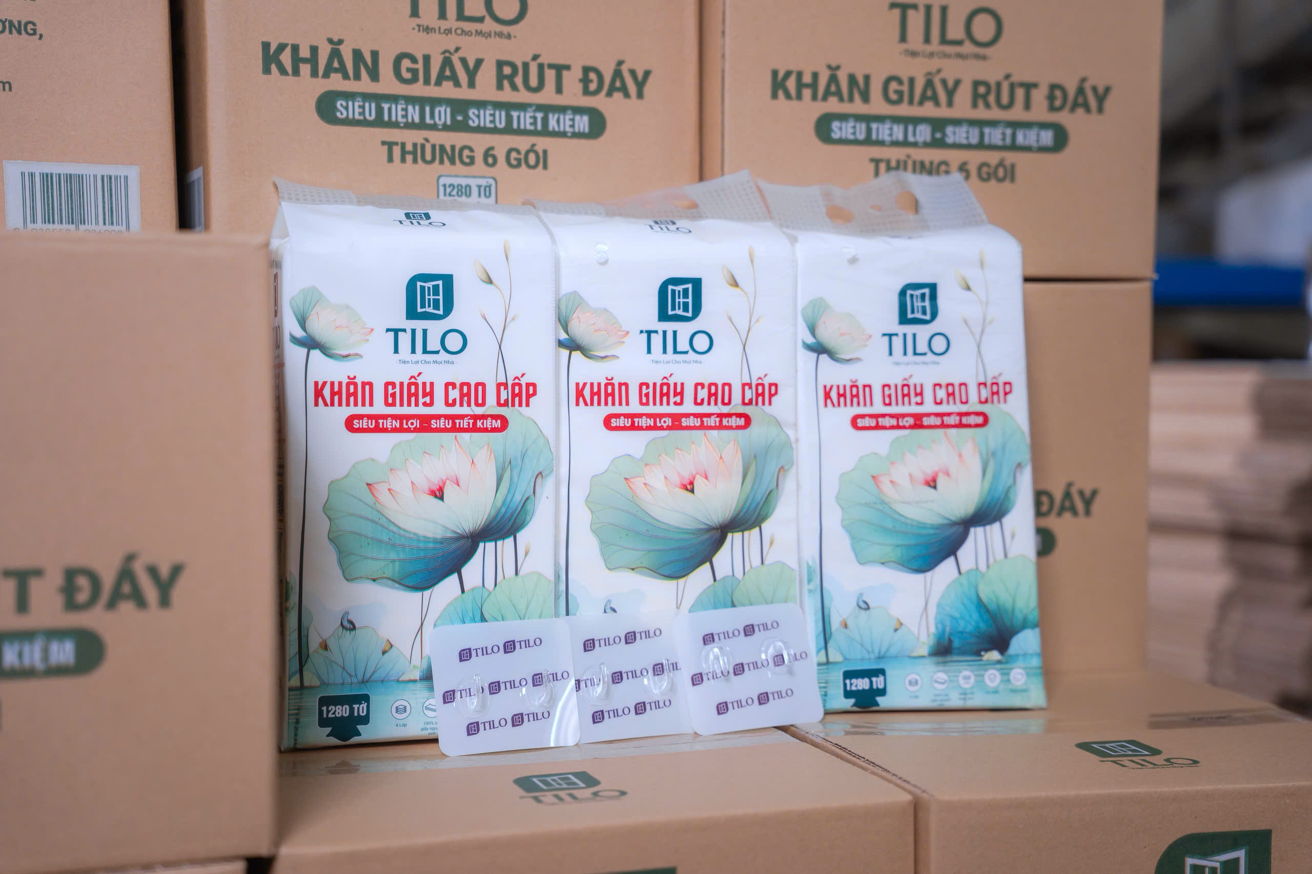 “KHĂN GIẤY RÚT ĐÁY CAO CẤP TILO”