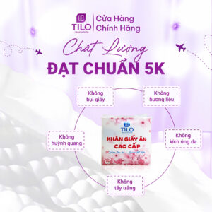 Khăn Giấy Vuông cao cấp TiLo Napkin 33x33cm Khăn Giấy Vuông cao cấp TiLo Napkin 33x33cm