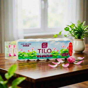 Giấy vệ sinh cao cấp TiLo 12 cuộn Hoa Sen